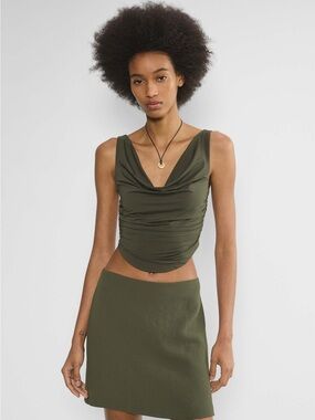 Wilfred Cowl Tank Top parfait crop Green party going out M perfect condition